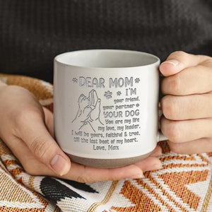 Je suis ton ami - Mug en céramique personnalisé pour chien - Cadeau pour les propriétaires d'animaux et les amoureux des animaux