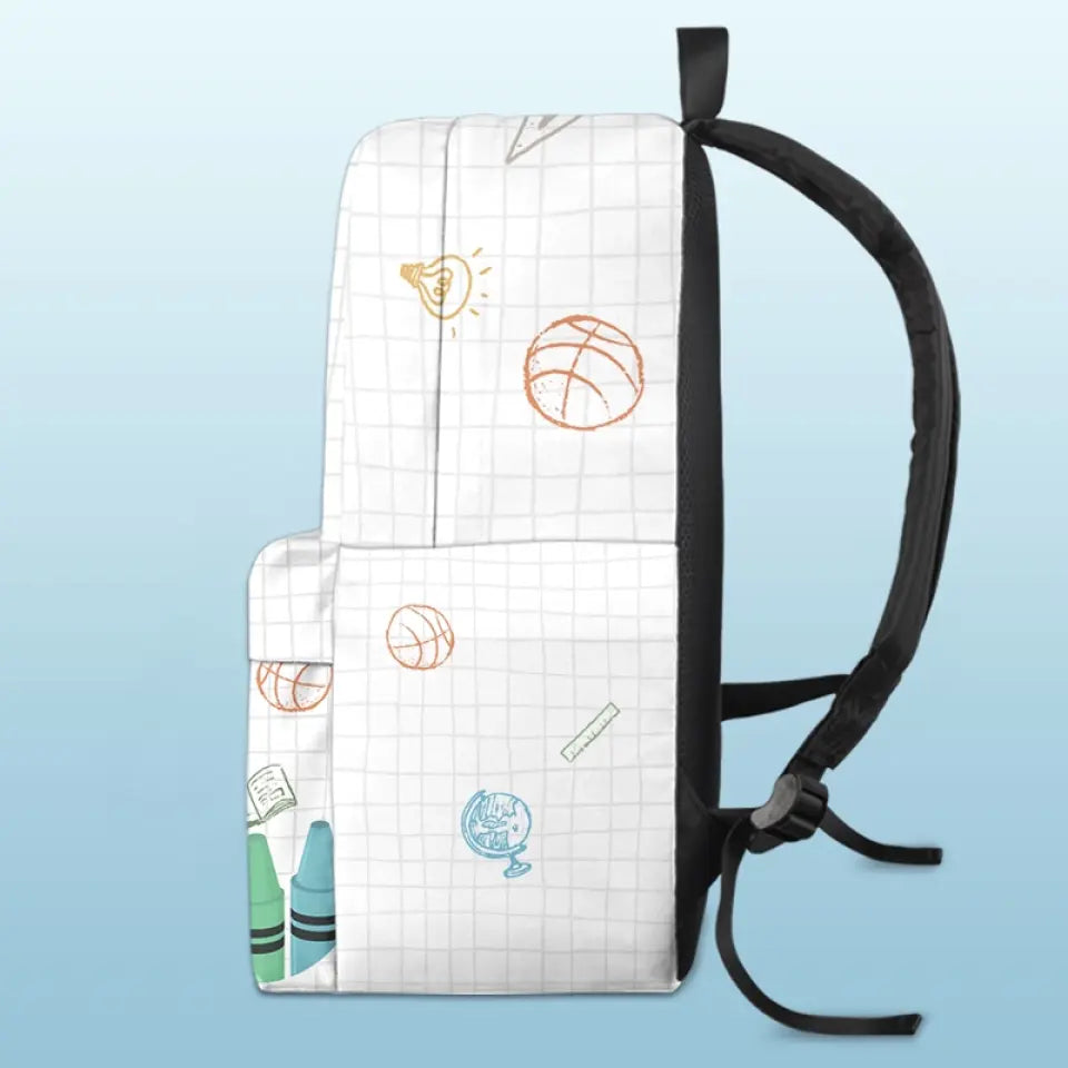 C'est bien d'être soi-même - Sac à dos personnalisé pour enfant - Cadeau de rentrée scolaire pour enfant