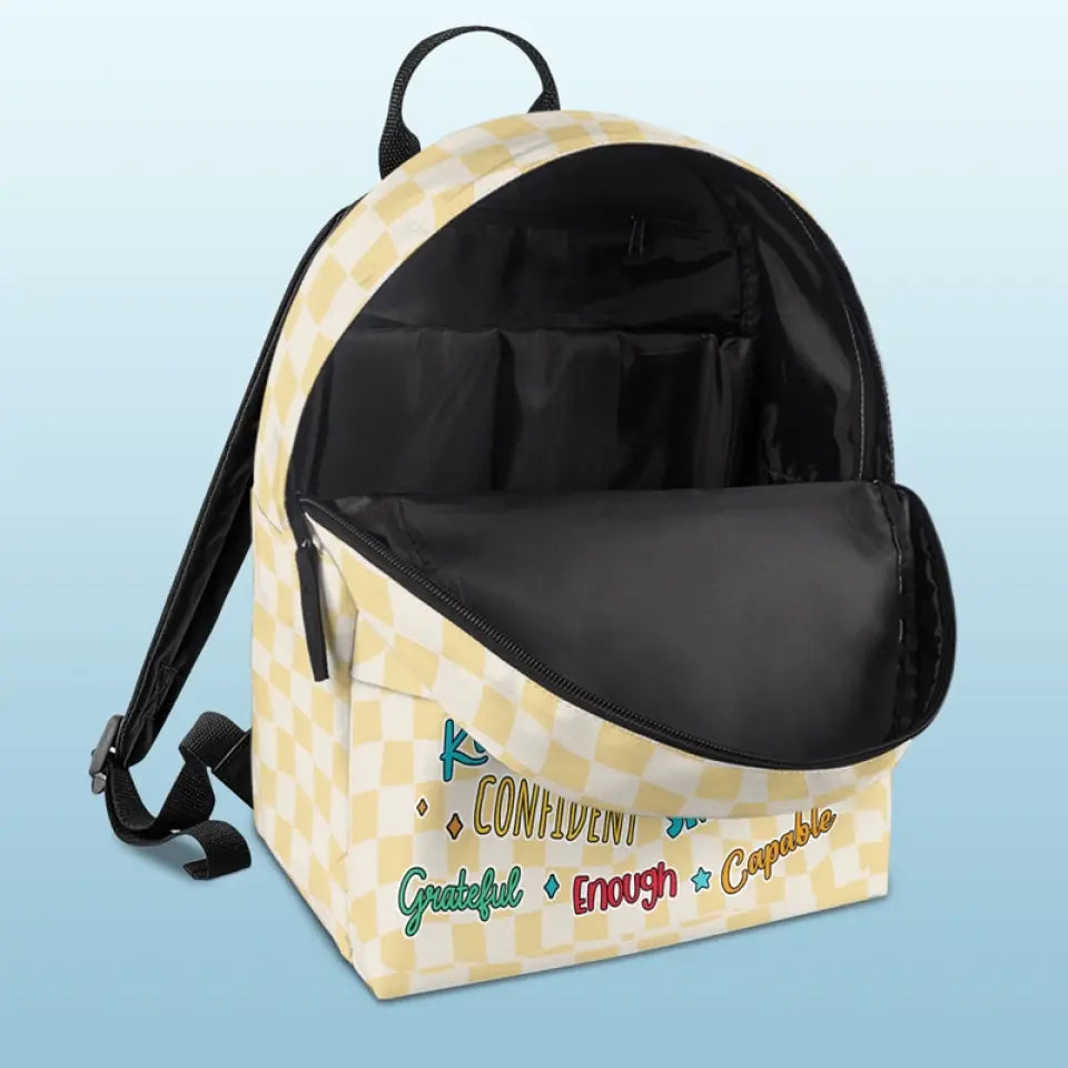 Premier jour d'école ! Réveille-toi ! - Sac à dos enfant personnalisé - Cadeau de rentrée scolaire pour enfant