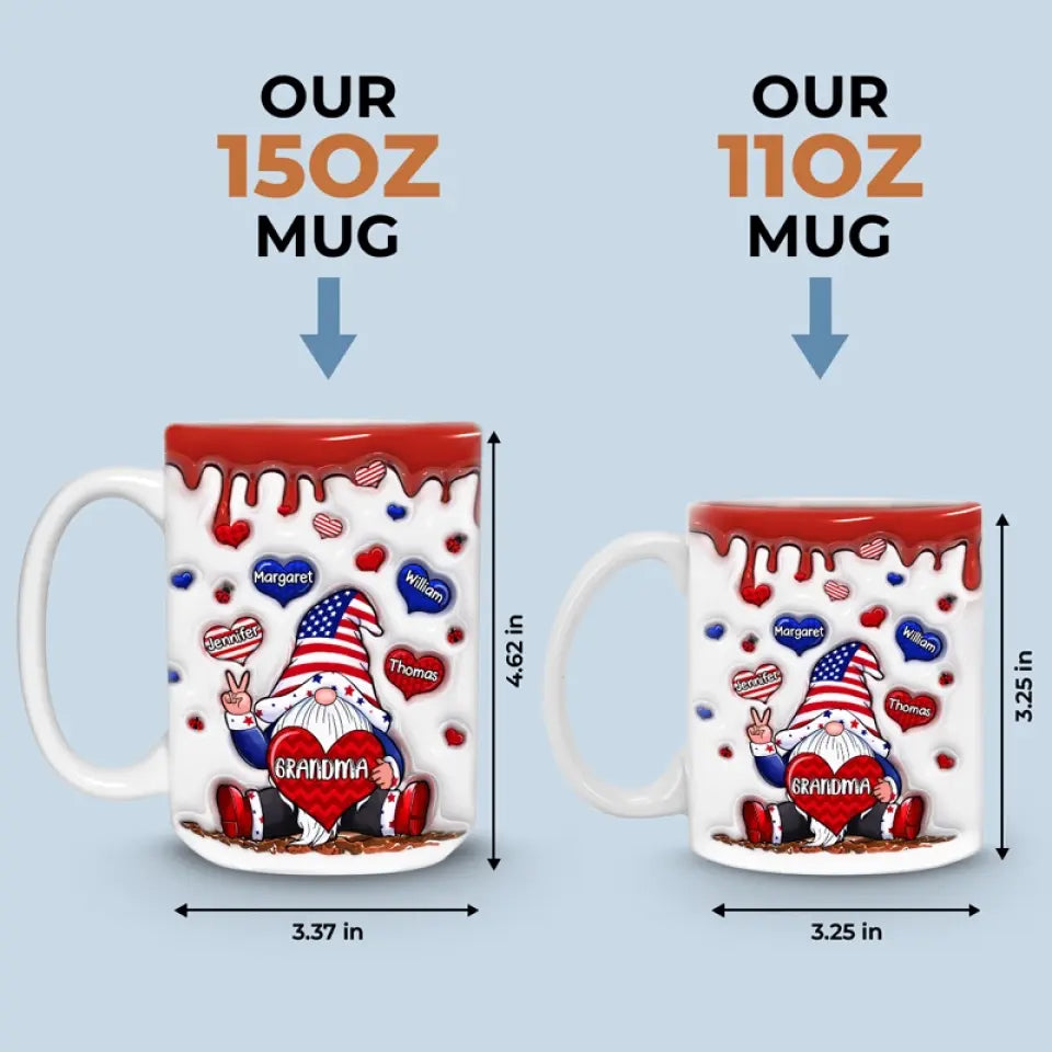 Chaque maison a besoin d'une grand-mère - Mug personnalisé avec effet gonflé en 3D - Cadeau pour maman, grand-mère