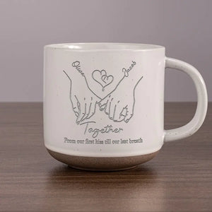 Ensemble, c'est mieux ! Tasse personnalisée en céramique pour couple ! Cadeau pour mari et femme, anniversaire