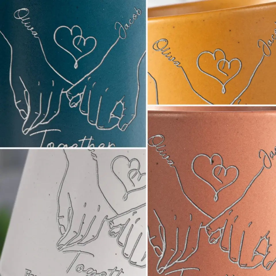 Ensemble, c'est mieux ! Tasse personnalisée en céramique pour couple ! Cadeau pour mari et femme, anniversaire