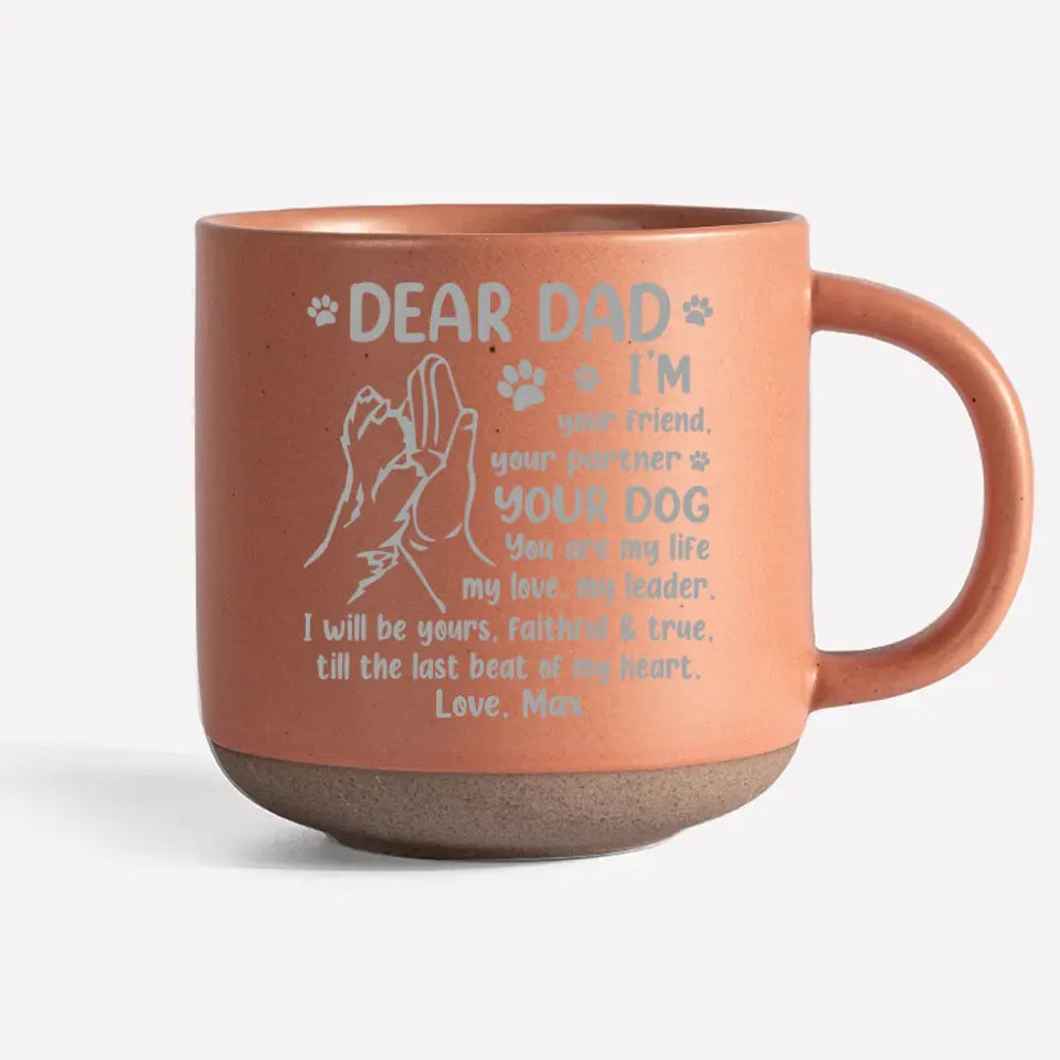 Je suis ton ami - Mug en céramique personnalisé pour chien - Cadeau pour les propriétaires d'animaux et les amoureux des animaux