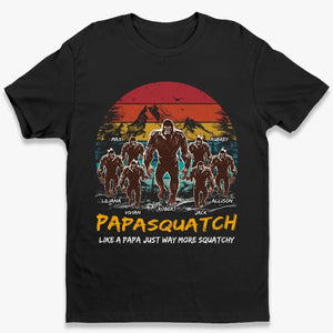 Bigfoot Dad, Heart Of The Wilderness - T-shirt unisexe personnalisé pour la famille, sweat à capuche, cadeau pour papa ou grand-père
