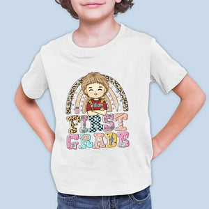 En route vers de nouveaux sommets - T-shirt enfant personnalisé - Cadeau de rentrée scolaire pour enfant
