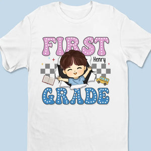 Conquête de la classe accomplie - T-shirt enfant personnalisé - Cadeau de rentrée scolaire pour enfant