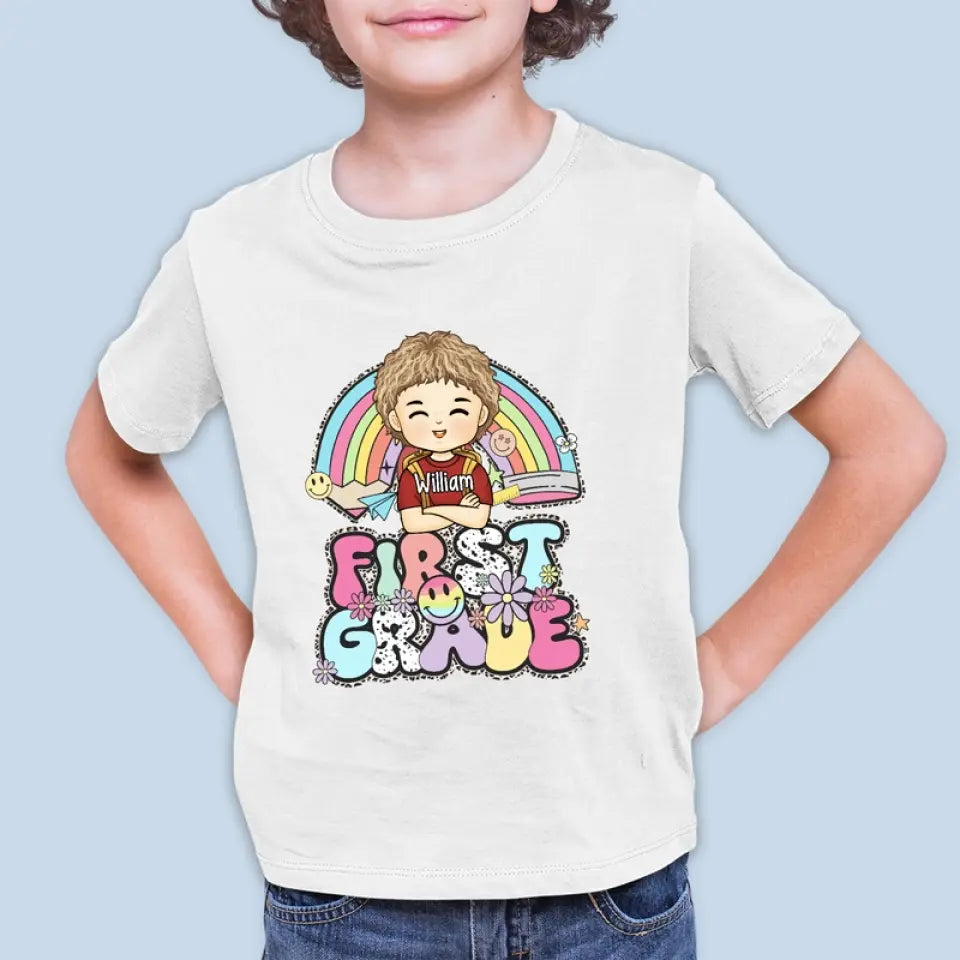 Bonne rentrée scolaire - T-shirt enfant personnalisé - Cadeau de rentrée scolaire pour enfant