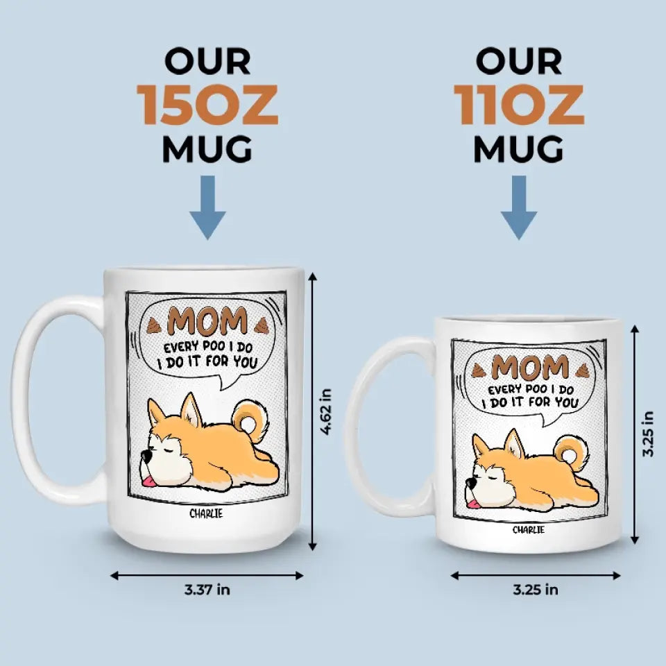 Je le fais pour toi - Mug personnalisé pour chien et chat - Cadeau pour les propriétaires d'animaux et les amoureux des animaux