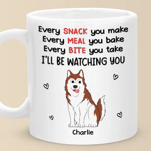 Nous observons avec plaisir - Tasse personnalisée pour chien - Cadeau pour propriétaires d'animaux et amoureux des animaux