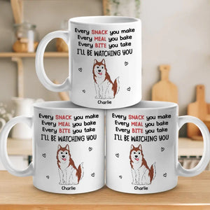 Nous observons avec plaisir - Tasse personnalisée pour chien - Cadeau pour propriétaires d'animaux et amoureux des animaux