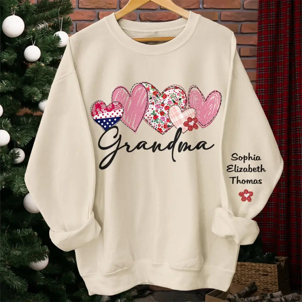 Les mamans rendent tout meilleur - Sweat-shirt unisexe personnalisé avec motif sur la manche - Cadeau pour maman et grand-mère