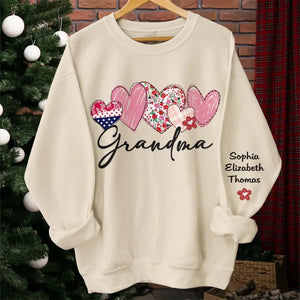 Les mamans rendent tout meilleur - Sweat-shirt unisexe personnalisé avec motif sur la manche - Cadeau pour maman et grand-mère