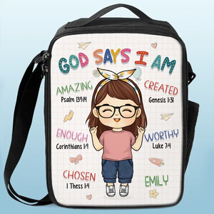 Tu es la meilleure version de toi-même - Sac à lunch personnalisé - Cadeau de rentrée scolaire pour enfant