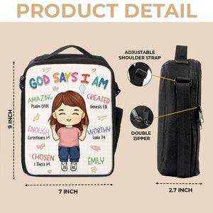 Tu es la meilleure version de toi-même - Sac à lunch personnalisé - Cadeau de rentrée scolaire pour enfant