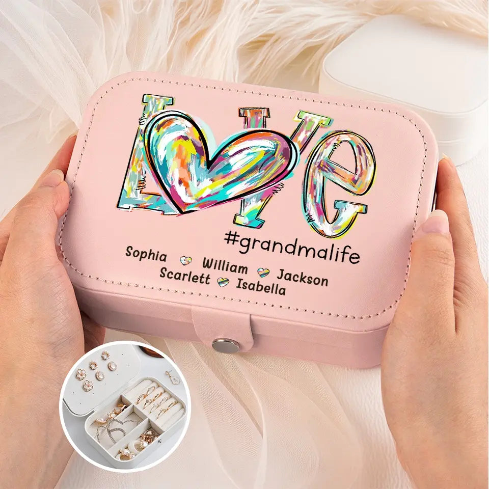 Les grands-mères sont des mamans avec beaucoup de glaçage - Coffret à bijoux personnalisé pour la famille - Cadeau pour maman, grand-mère