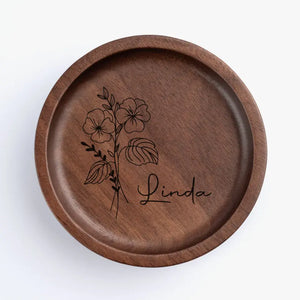Les vrais amis sont toujours ensemble en esprit - Plat à bijoux en bois personnalisé Bestie - Cadeau pour meilleures amies, meilleures amies, sœurs