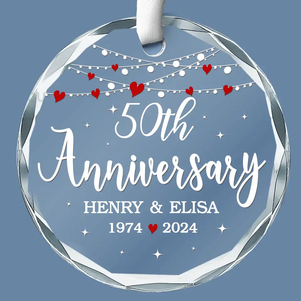 Je veux être avec toi jusqu'à ma dernière page - Ornement en verre personnalisé pour couple - Cadeau pour mari et femme, anniversaire