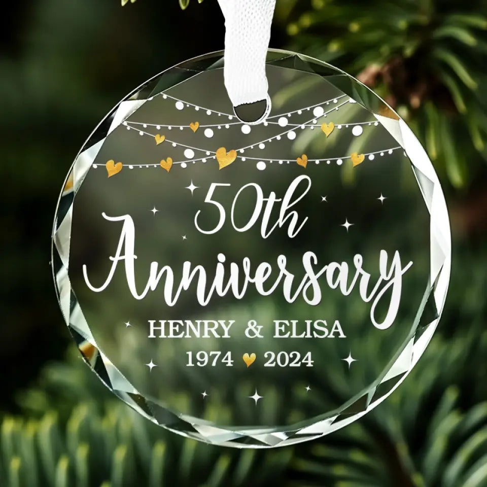 Je veux être avec toi jusqu'à ma dernière page - Ornement en verre personnalisé pour couple - Cadeau pour mari et femme, anniversaire