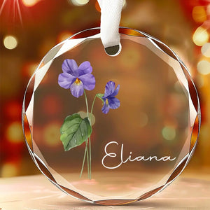 Un ami est comme une fleur, il peut plier au vent, mais il ne se brisera jamais - Ornement en verre personnalisé pour meilleure amie - Cadeau pour meilleures amies, meilleures amies, sœurs