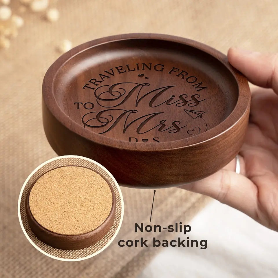 En plus du chocolat, tu es mon préféré - Plat à bijoux en bois personnalisé pour couple - Cadeau pour mari et femme, anniversaire