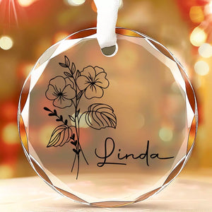Les vraies amitiés sont éternelles et s'épanouissent sans fin - Décoration en verre personnalisée pour meilleure amie - Cadeau de Noël pour meilleures amies, meilleures amies et sœurs