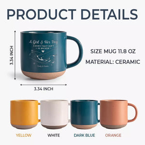 Ils ont vécu, ils ont aimé, ils ont ronronné - Tasse en poterie personnalisée pour chien - Cadeau pour les propriétaires d'animaux et les amoureux des animaux