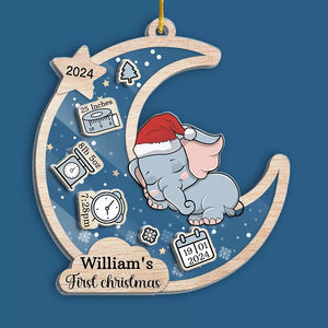 Your First Christmas Is The Start Of Many Magical Memories - Family Personalized Custom 3 Layers Shaker Ornament - Christmas  Gift For Baby Kids, Newborn Baby