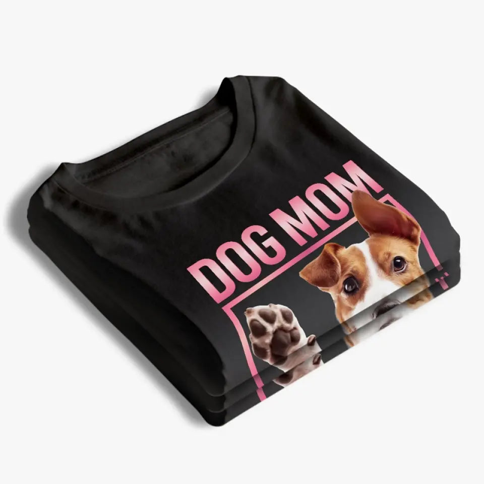 Photo personnalisée « La route vers mon cœur est remplie d'empreintes de pattes » - T-shirt, sweat à capuche et sweat-shirt unisexe personnalisé pour chien et chat - Cadeau pour propriétaires et amoureux des animaux