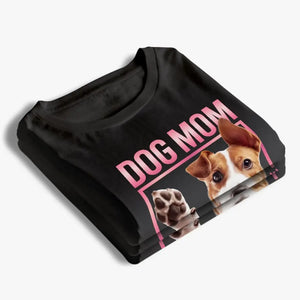 Photo personnalisée « La route vers mon cœur est remplie d'empreintes de pattes » - T-shirt, sweat à capuche et sweat-shirt unisexe personnalisé pour chien et chat - Cadeau pour propriétaires et amoureux des animaux