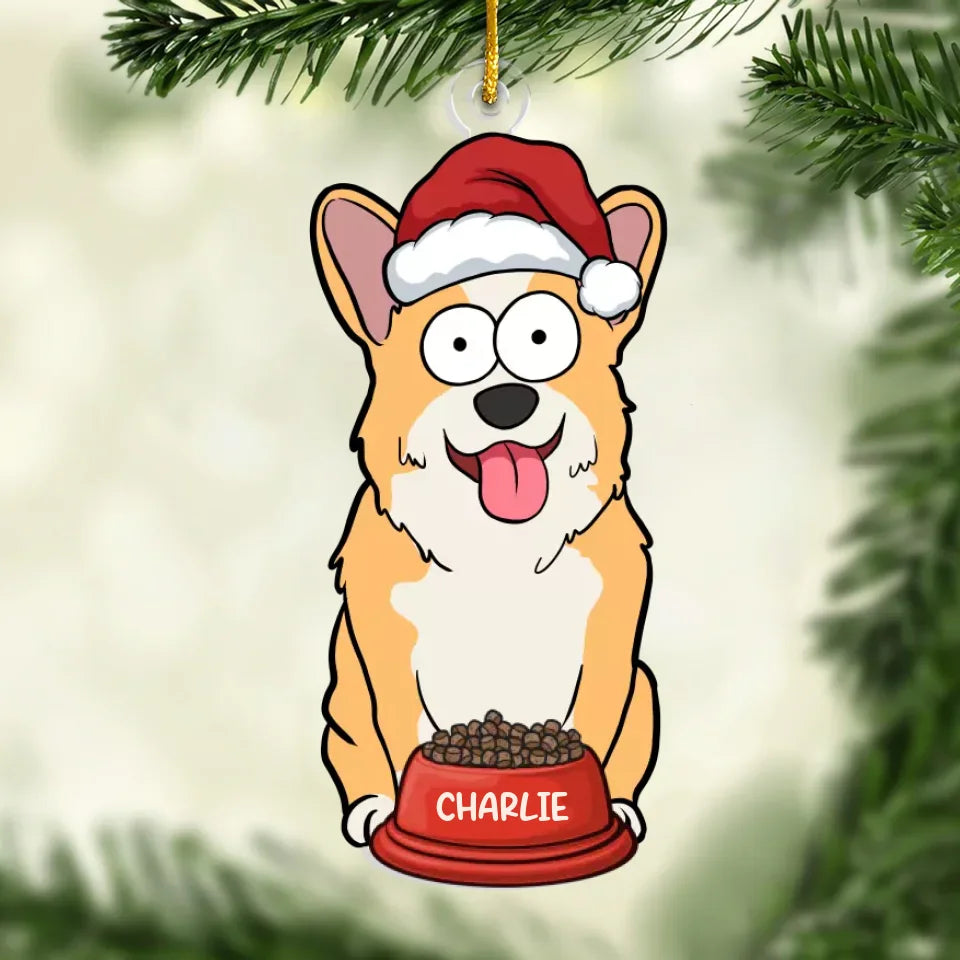 Apportez de la joie à votre sapin avec une décoration personnalisée pour animaux de compagnie - Décoration personnalisée pour chien et chat - Acrylique en forme personnalisée - Cadeau de Noël pour les propriétaires et les amoureux des animaux