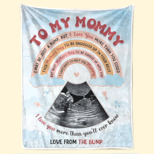 Photo personnalisée « Je ne suis peut-être qu'une bosse » - Couverture personnalisée pour la famille - Cadeau pour la fête des mères, la baby shower, la première maman