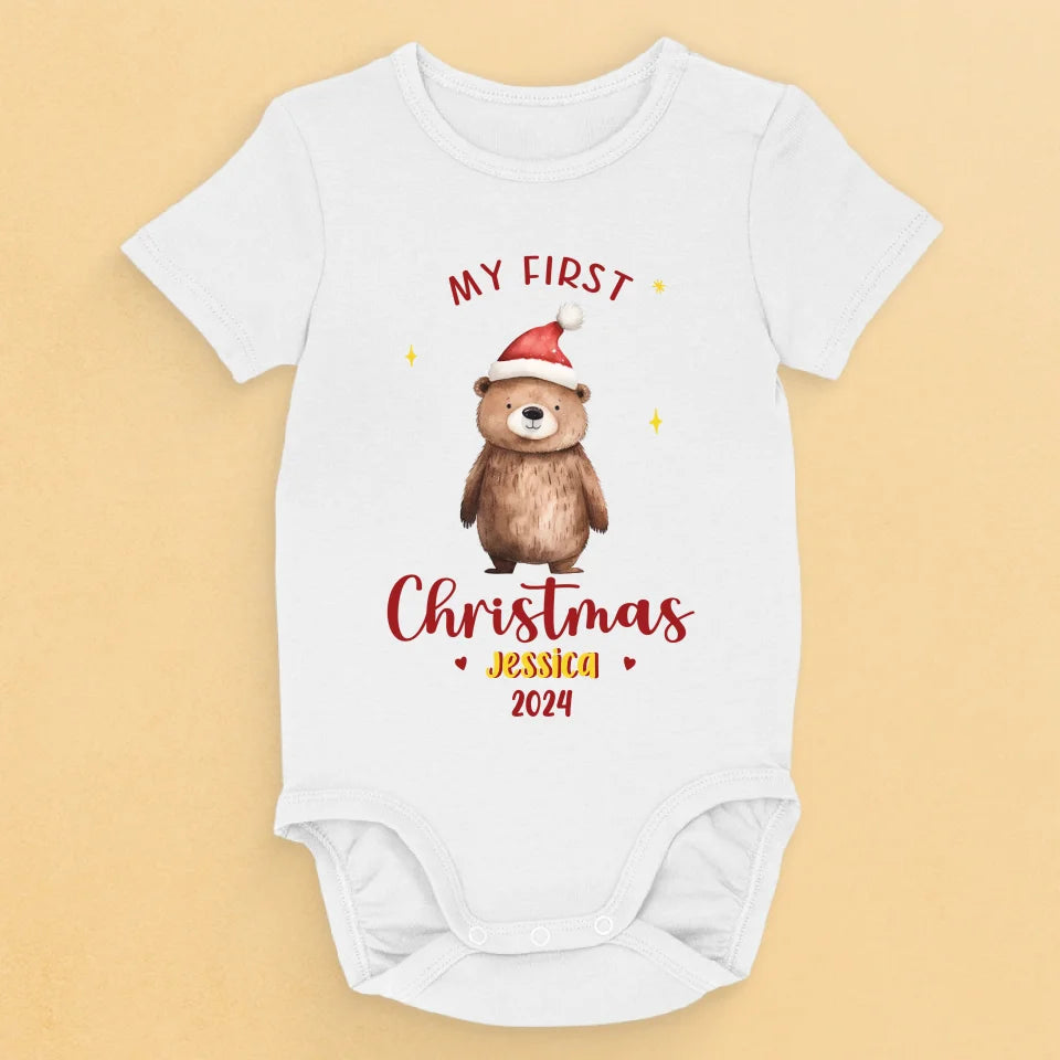 La magie de Noël dans un petit paquet - Body bébé personnalisé pour toute la famille - Cadeau de Noël pour bébé, enfant et nouveau-né