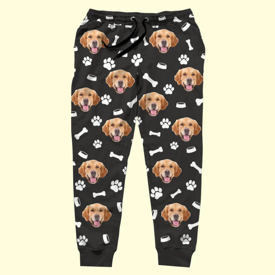 Photo personnalisée Fourrure et Joie toute la saison - Pantalon de survêtement unisexe personnalisé pour chien et chat - Cadeau de Noël pour propriétaires et amoureux des animaux