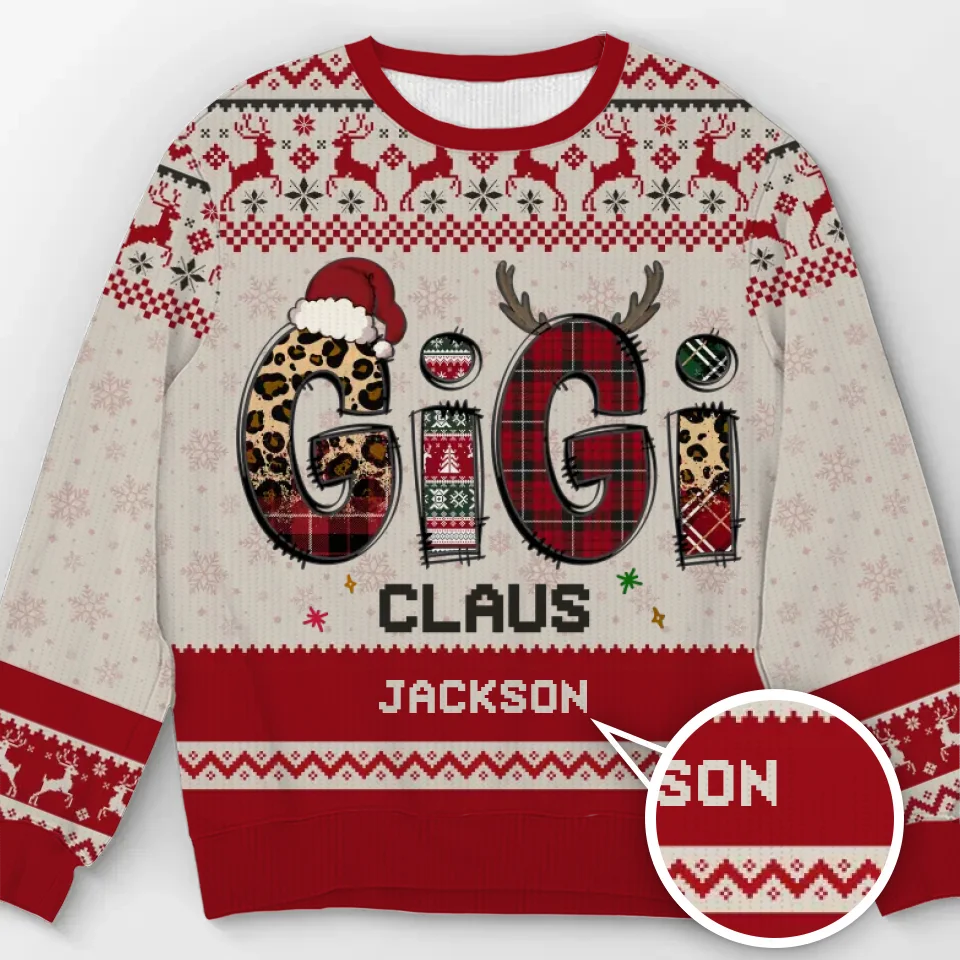 Un beau spectacle, nous sommes heureux ce soir - Sweat-shirt moche personnalisé pour la famille - Pull en laine unisexe - Cadeau de Noël pour grand-mère