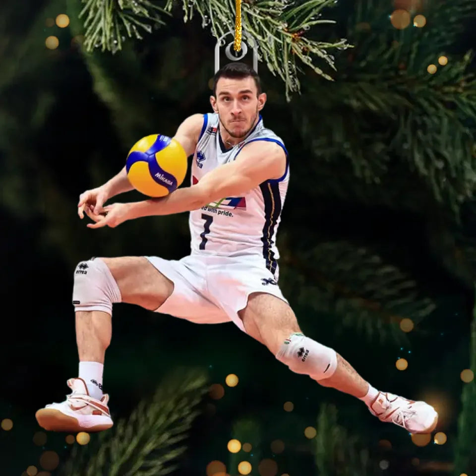 Photo personnalisée Chaque jeu est une chance de gloire - Ornement personnalisé personnalisé - Forme personnalisée en acrylique - Cadeau de Noël pour les amateurs de sport, les joueurs de sport