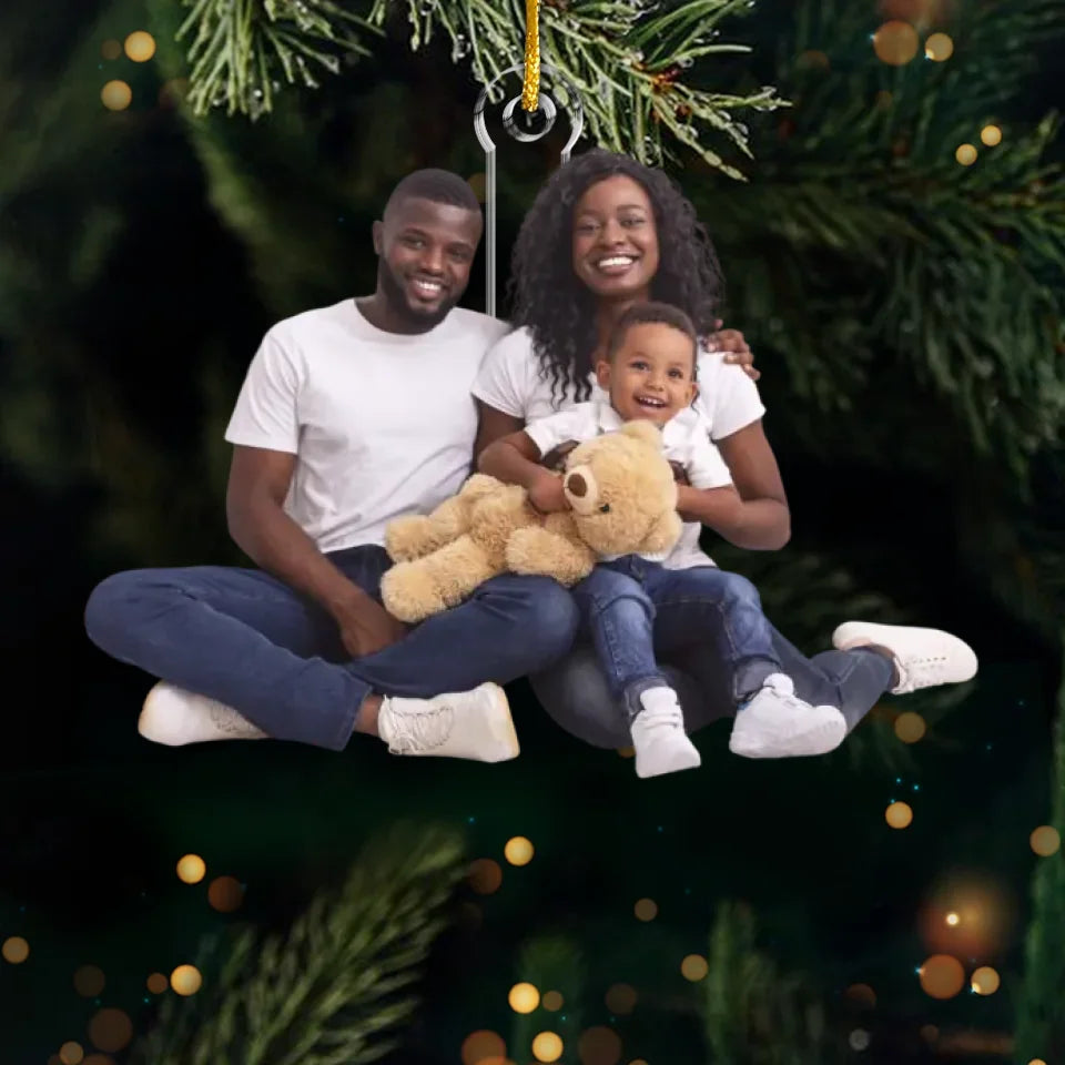 Photo personnalisée : Tout est plus significatif à Noël - Décoration personnalisée pour la famille - Acrylique en forme personnalisée - Cadeau de Noël pour les membres de la famille