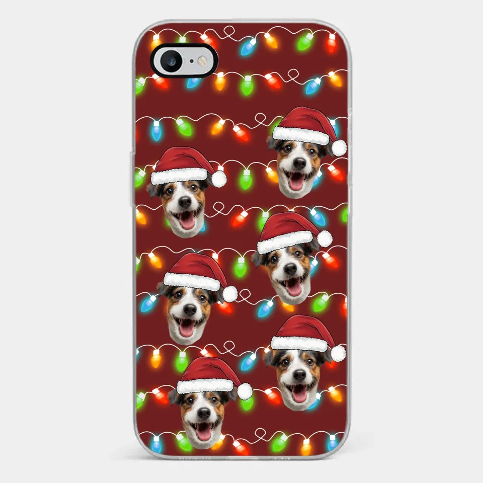 Coque de téléphone transparente personnalisée avec photo pour chien et chat : l'amour de votre animal est inconditionnel et pur ! Cadeau de Noël pour les propriétaires et les amoureux des animaux.