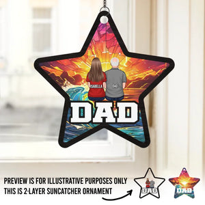 Tu es le soleil de ma vie - Attrape-soleil personnalisé pour fenêtre - Fête des pères, cadeau pour papa, grand-père