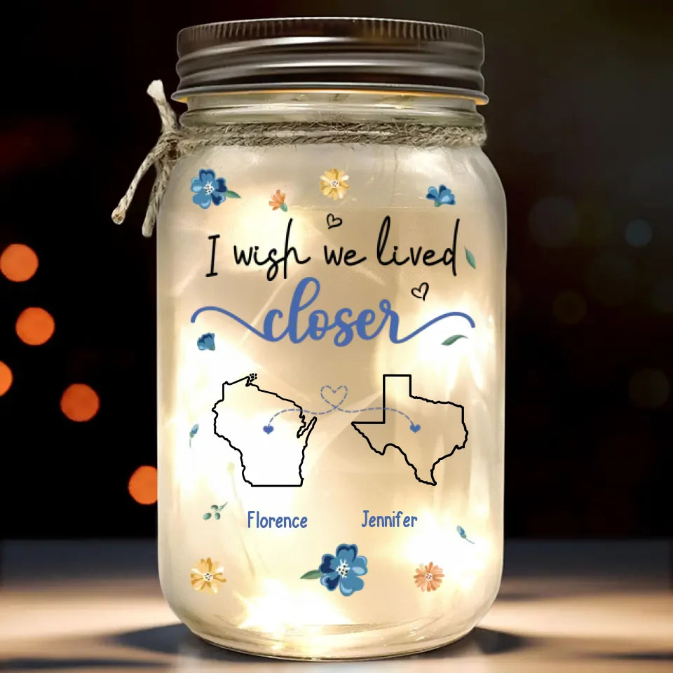 Ton amitié remplit mon cœur - Lampe personnalisée en pot Mason - Cadeau de Noël pour les meilleures amies, les meilleures amies et les sœurs