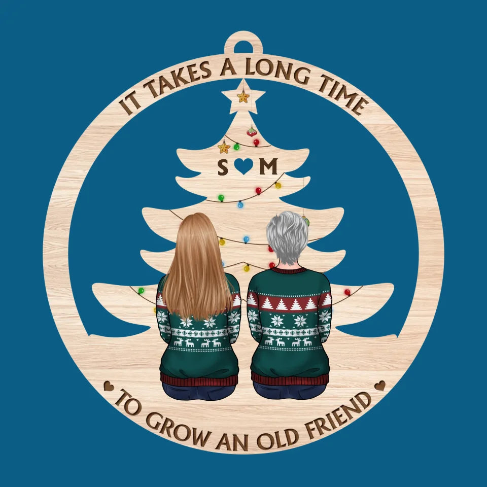 Chaque saison est notre saison - Ornement personnalisé Bestie - Forme personnalisée en bois - Cadeau de Noël pour meilleures amies, meilleures amies, sœurs