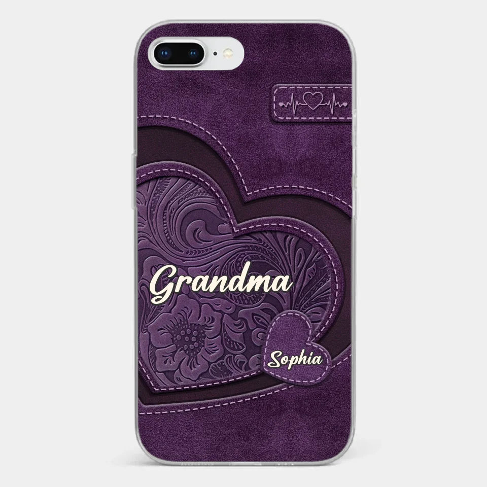 Coque de téléphone transparente imprimée effet gonflé 3D personnalisée - Cadeaux d'anniversaire personnalisés pour maman, grand-mère - Tu es la mère que tout le monde rêve d'avoir