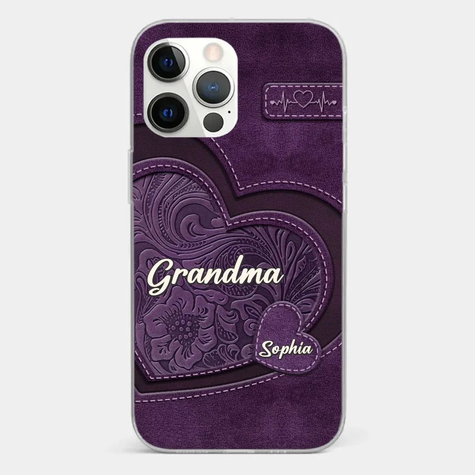 Coque de téléphone transparente imprimée effet gonflé 3D personnalisée - Cadeaux d'anniversaire personnalisés pour maman, grand-mère - Tu es la mère que tout le monde rêve d'avoir