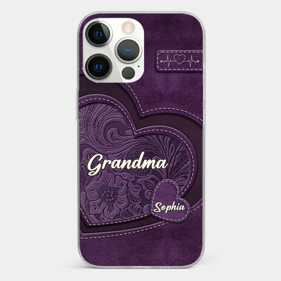 Coque de téléphone transparente imprimée effet gonflé 3D personnalisée - Cadeaux d'anniversaire personnalisés pour maman, grand-mère - Tu es la mère que tout le monde rêve d'avoir