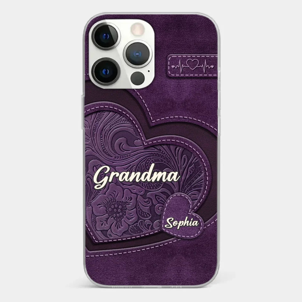 Coque de téléphone transparente imprimée effet gonflé 3D personnalisée - Cadeaux d'anniversaire personnalisés pour maman, grand-mère - Tu es la mère que tout le monde rêve d'avoir