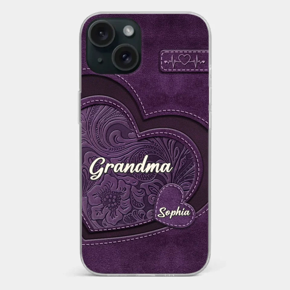 Coque de téléphone transparente imprimée effet gonflé 3D personnalisée - Cadeaux d'anniversaire personnalisés pour maman, grand-mère - Tu es la mère que tout le monde rêve d'avoir