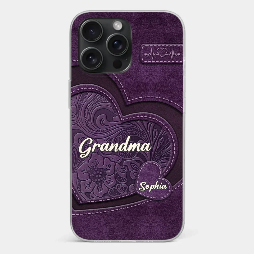 Coque de téléphone transparente imprimée effet gonflé 3D personnalisée - Cadeaux d'anniversaire personnalisés pour maman, grand-mère - Tu es la mère que tout le monde rêve d'avoir