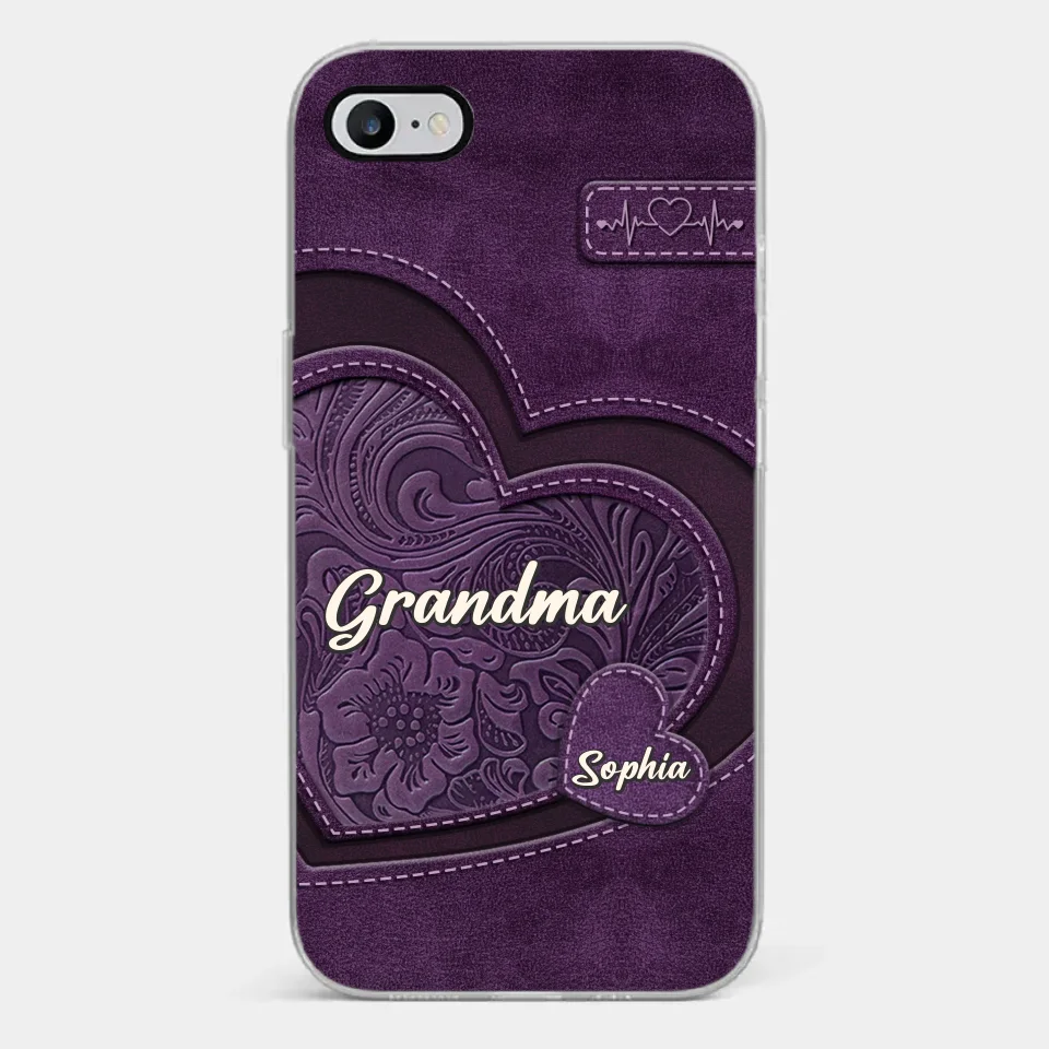 Coque de téléphone transparente imprimée effet gonflé 3D personnalisée - Cadeaux d'anniversaire personnalisés pour maman, grand-mère - Tu es la mère que tout le monde rêve d'avoir