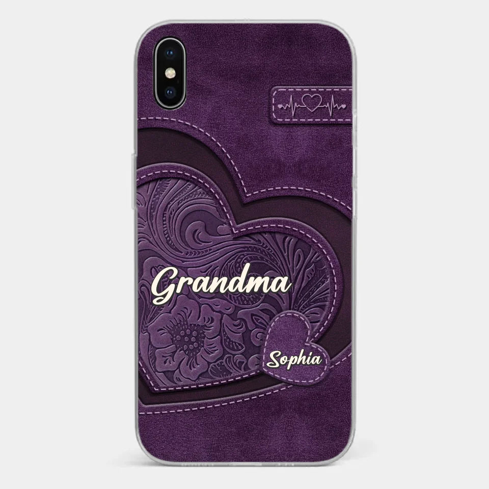 Coque de téléphone transparente imprimée effet gonflé 3D personnalisée - Cadeaux d'anniversaire personnalisés pour maman, grand-mère - Tu es la mère que tout le monde rêve d'avoir