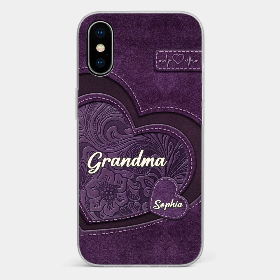 Coque de téléphone transparente imprimée effet gonflé 3D personnalisée - Cadeaux d'anniversaire personnalisés pour maman, grand-mère - Tu es la mère que tout le monde rêve d'avoir
