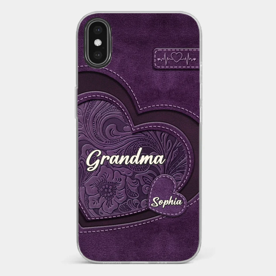 Coque de téléphone transparente imprimée effet gonflé 3D personnalisée - Cadeaux d'anniversaire personnalisés pour maman, grand-mère - Tu es la mère que tout le monde rêve d'avoir